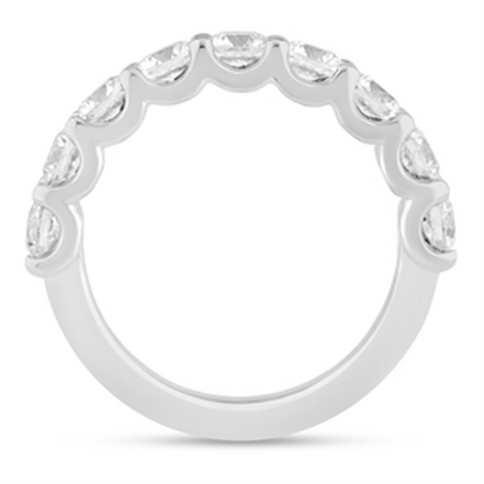 14K White Gold 2 CTW Lab Grown Round Diamond Band