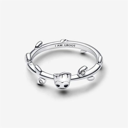 Pandora Marvel Guardians of the Galaxy Groot Leaf Ring Size 6