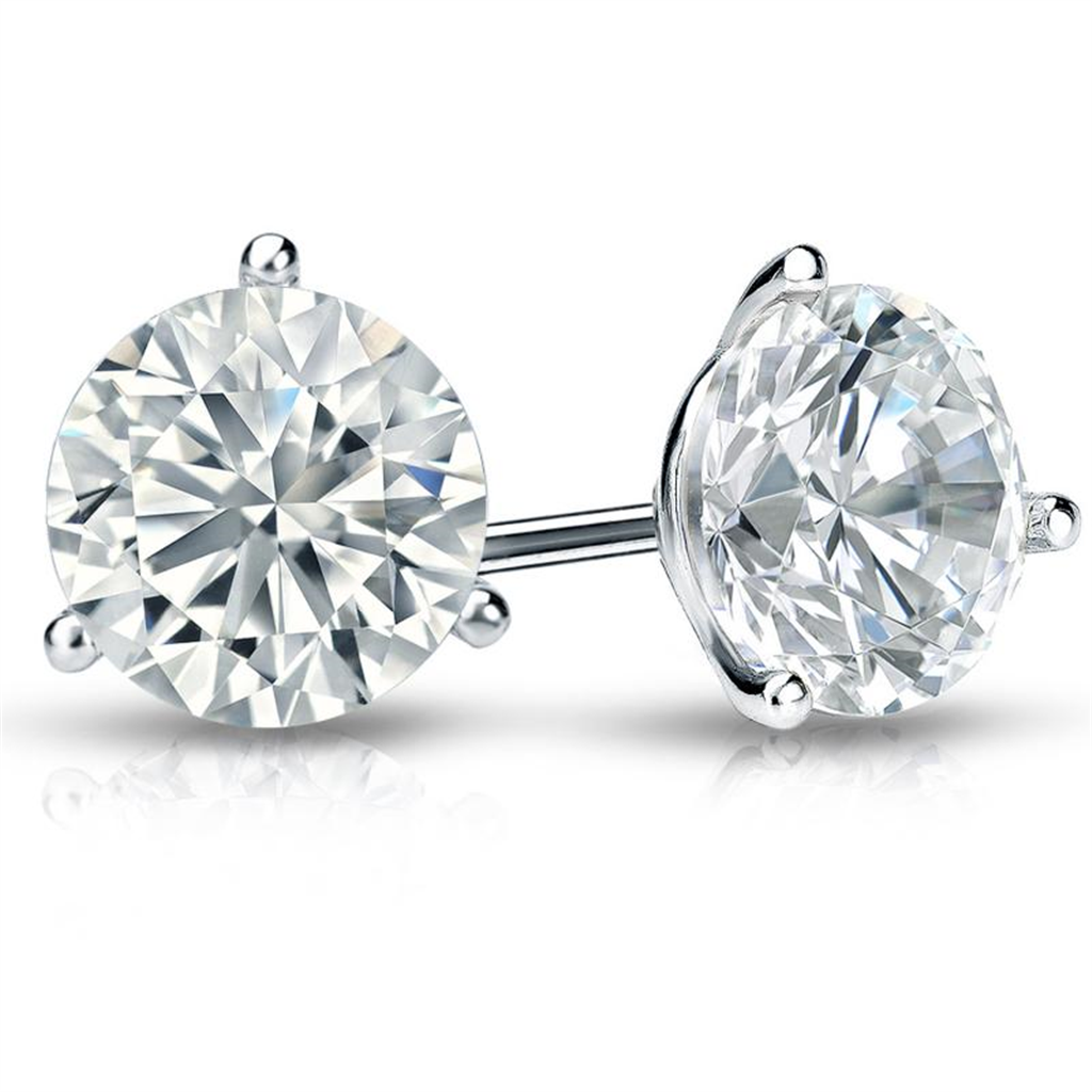 4.0 Ctw Lab Grown Diamond Stud Earrings