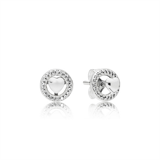 Pandora Moments Forever Heart Earrings