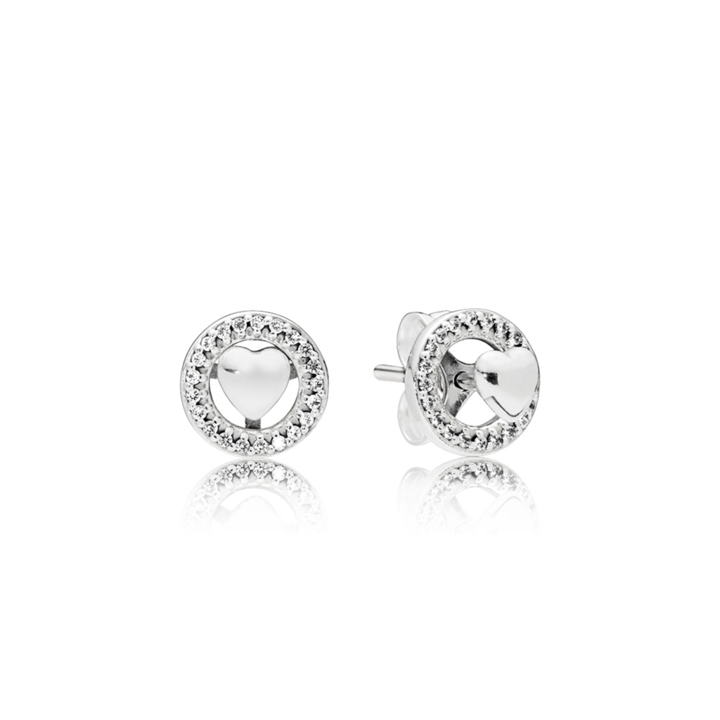 Pandora Moments Forever Heart Earrings