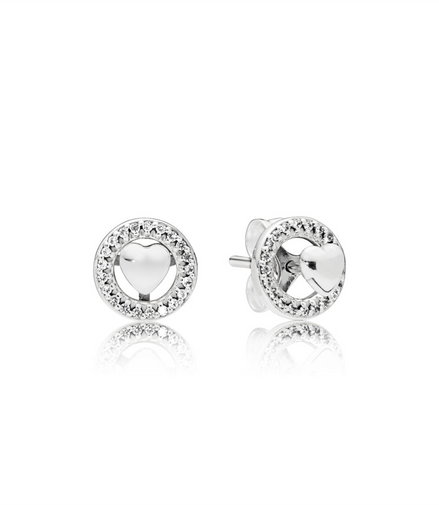 Pandora Moments Forever Heart Earrings