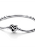 Pandora Moments Sparkling Infinity Heart Clasp Snake Chain Bracelet Size 18