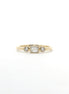 14K Yellow Gold And Diamond Stackable Fashion Ring