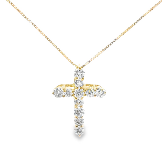 .83Ct Diamond Cross Pendant