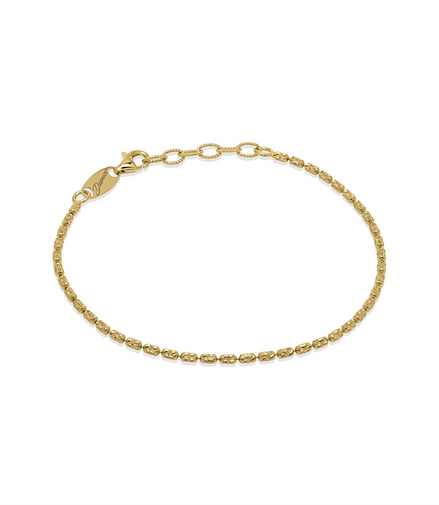 Desmos 18K Gold Plated Design Typhoon Bracelet 7.25"