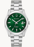 Bulova Classic Surveyor Green Dial Stainless Steel Bracelet