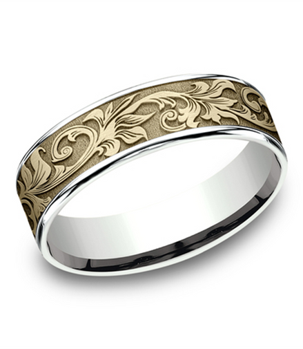 Benchmark "The Prince" Mens Comfort Fit Wedding Band