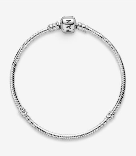 Pandora Moments Iconic Barrel Clasp Snake Chain Bracelet Size18
