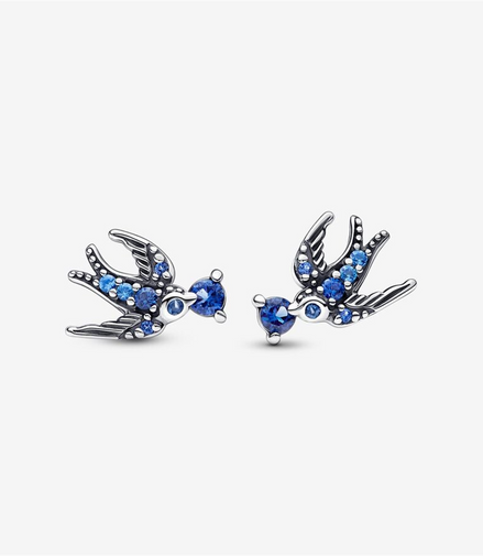 Pandora Moments Sparkling Swallow Stud Earrings
