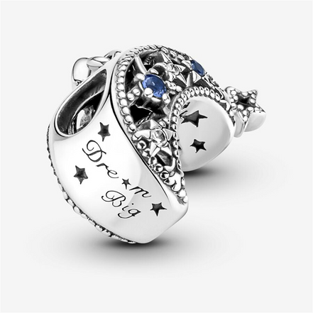 Pandora Moments "Dream Big" Star & Crescent Moon Charm