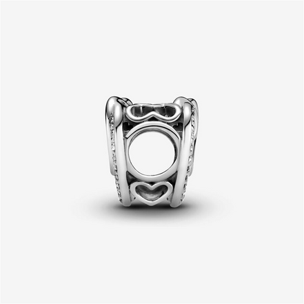 Pandora Moments Sparkling Entwined Hearts Charm