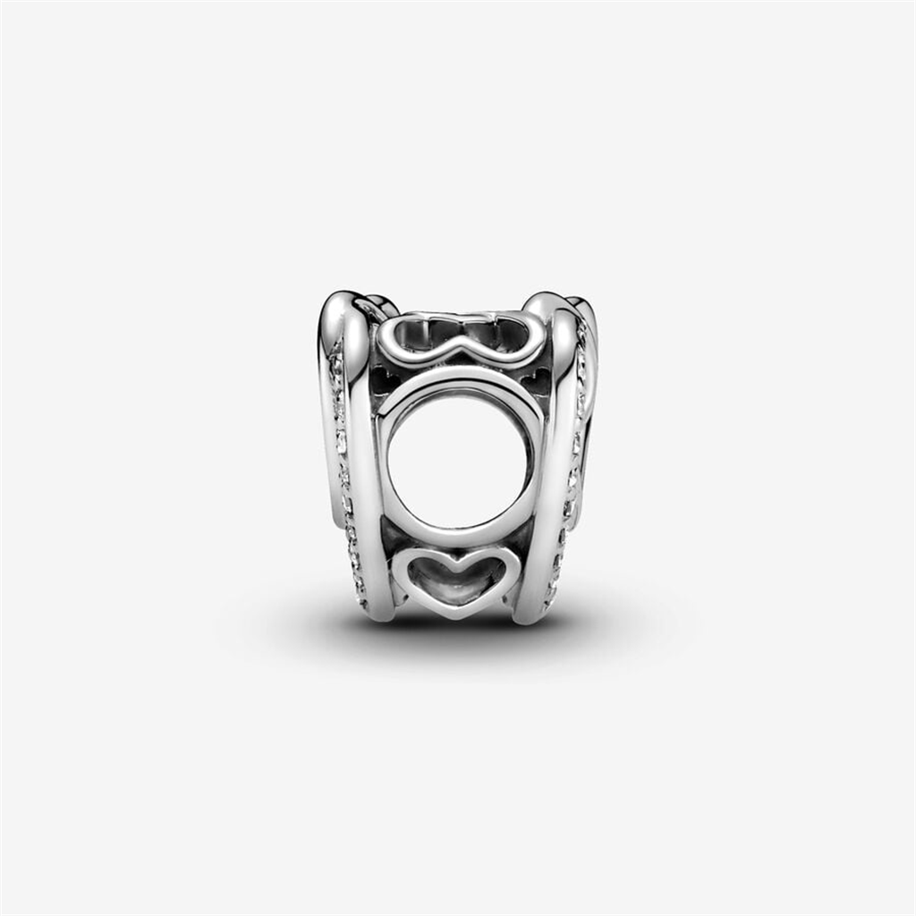 Pandora Moments Sparkling Entwined Hearts Charm