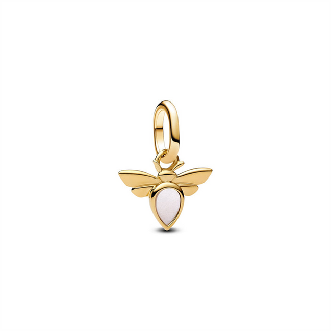 Pandora White Bee Mini Dangle Charm