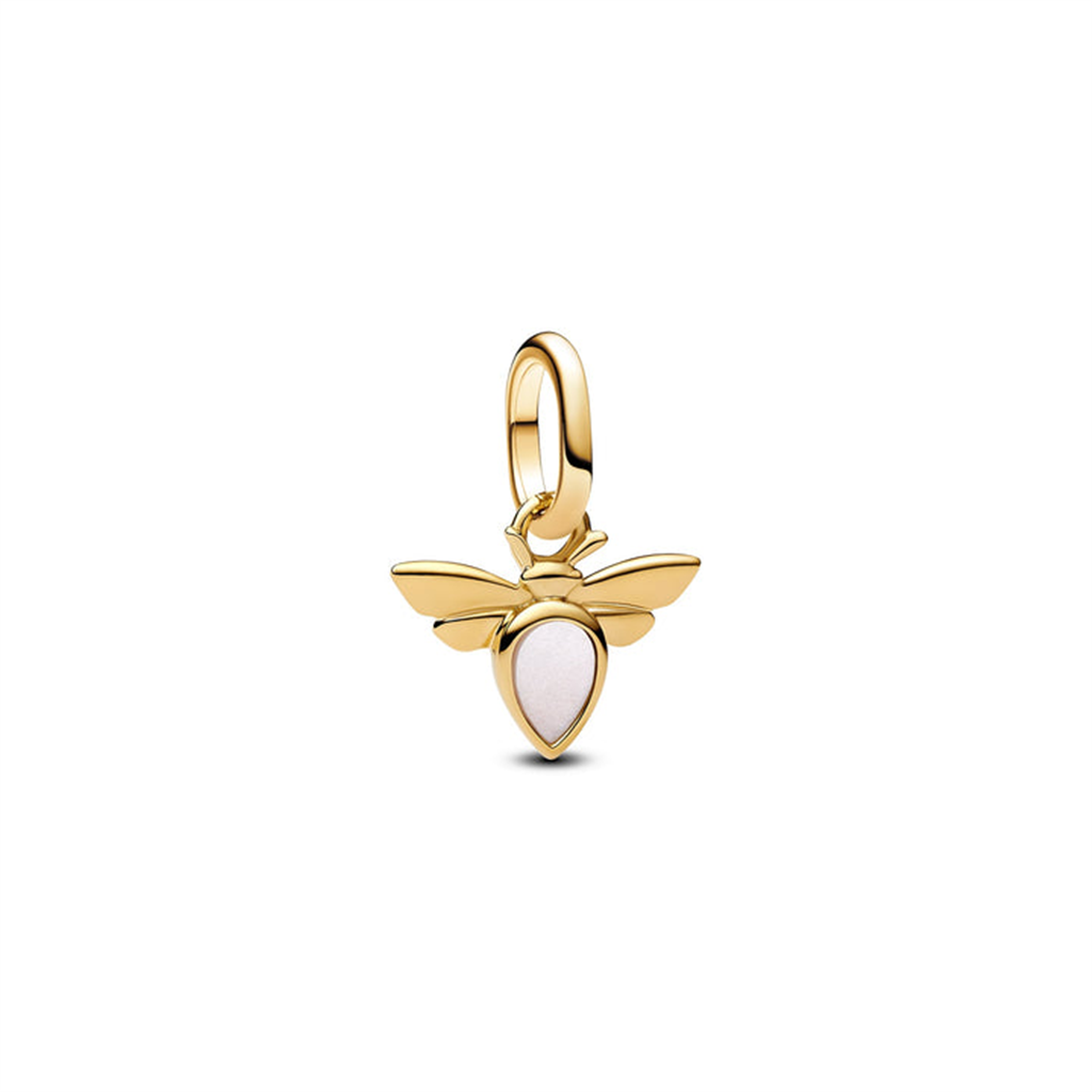 Pandora White Bee Mini Dangle Charm