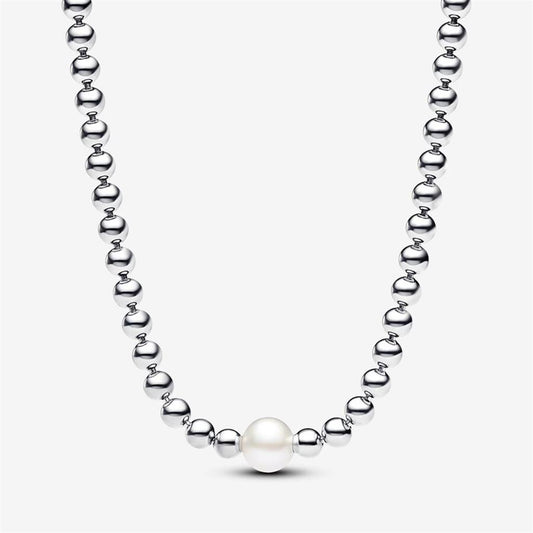 Pandora Timeless Treated Freshwater Cultured Pearl & Beads Collier Necklace