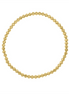 14K Yellow Gold Moon-Cut Bead Stretch Bracelet