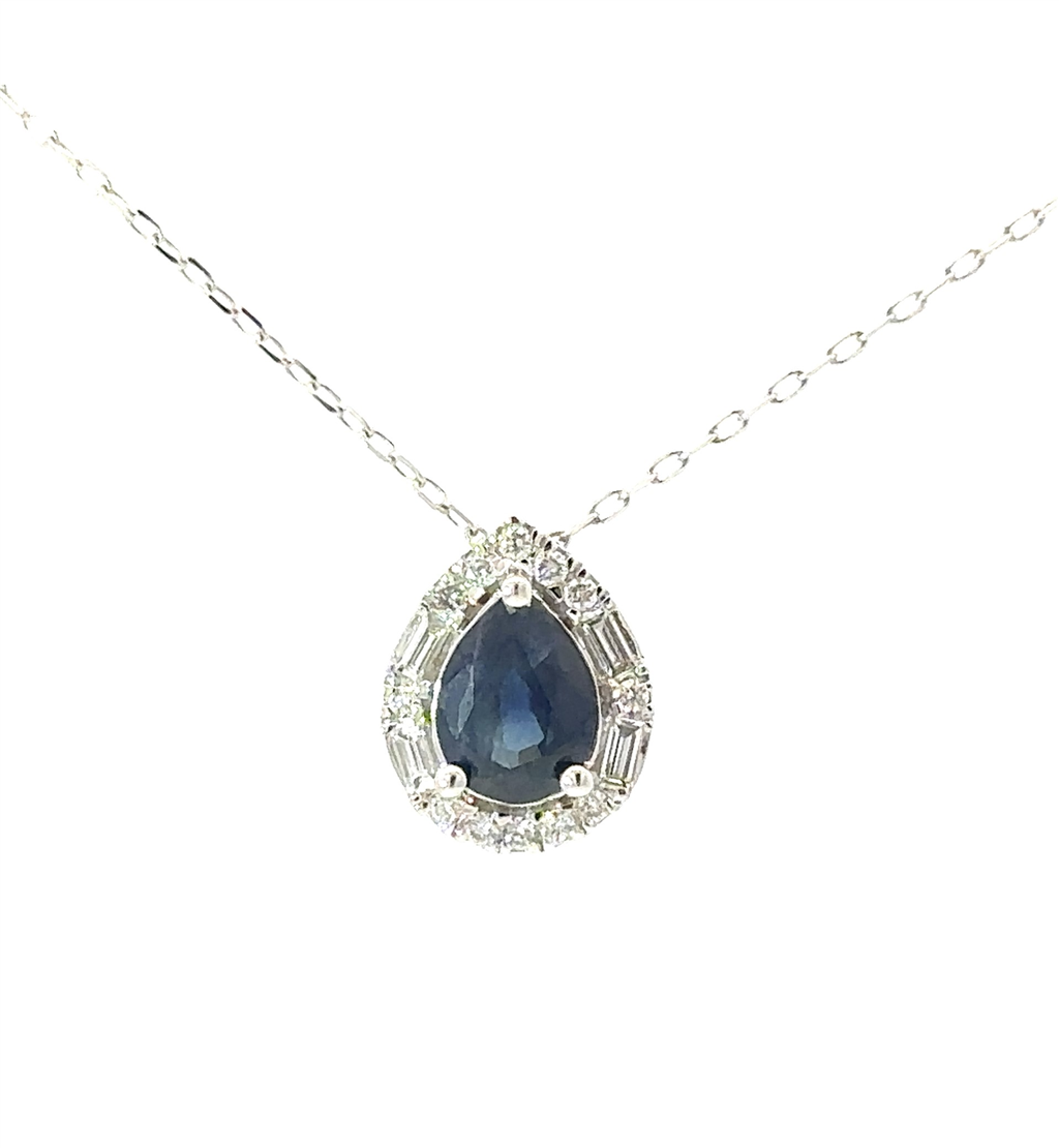 Sapphire and Diamond Necklace