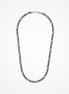 Desmos Men's Vintage Rhodium Miami Figaro Chain 22"
