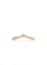 14K Yellow Gold Diamond Wishbone Fashion Ring