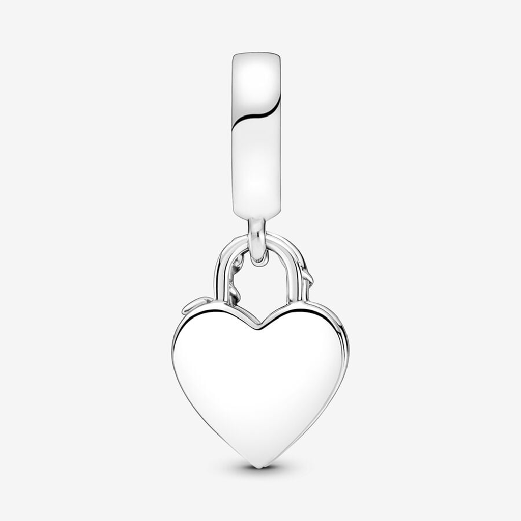 Pandora Moments Rose Heart Padlock Dangle Charm