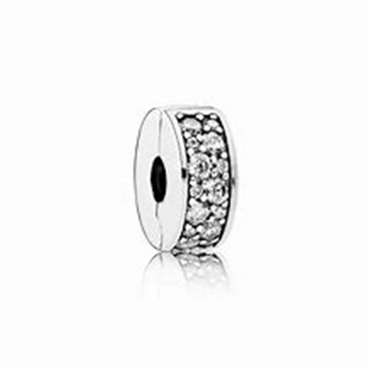 Pandora Moments Clear Pavé Clip Charm