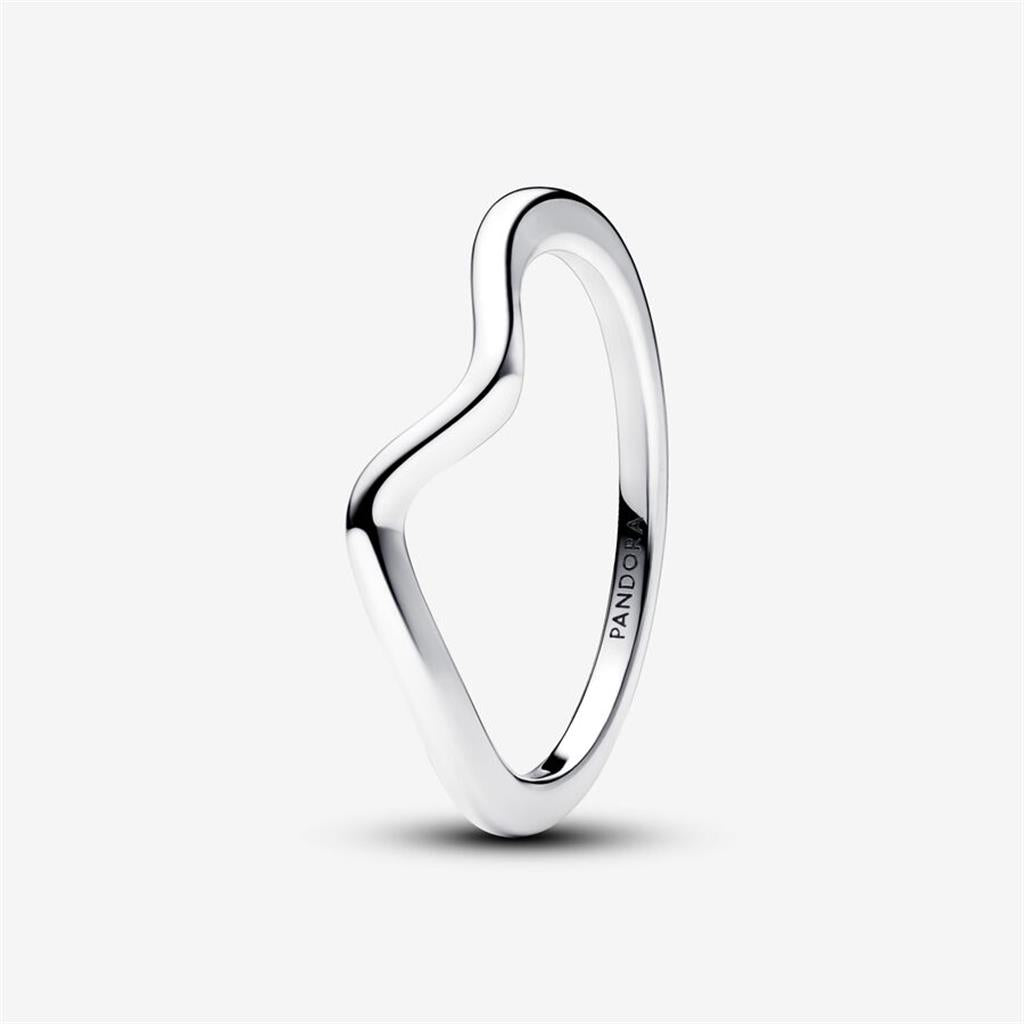 Pandora Timeless Polished Wave Ring Size 6