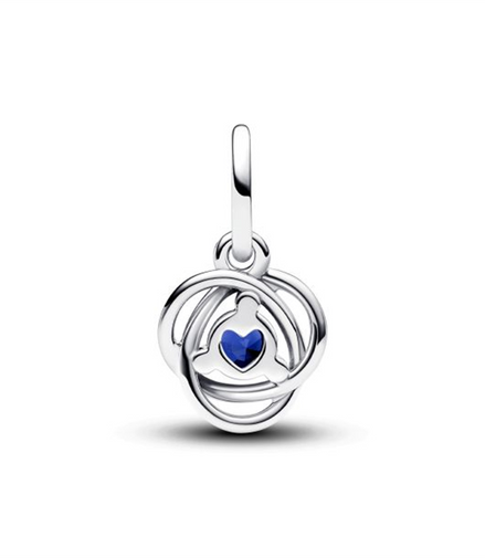 Pandora Moments September Blue Eternity Circle Dangle Charm