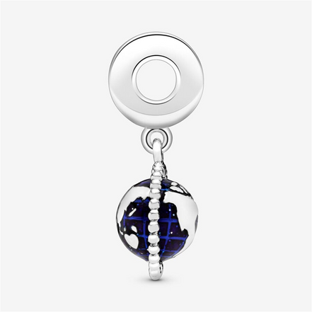 Pandora Moments Spinning Globe Dangle Charm