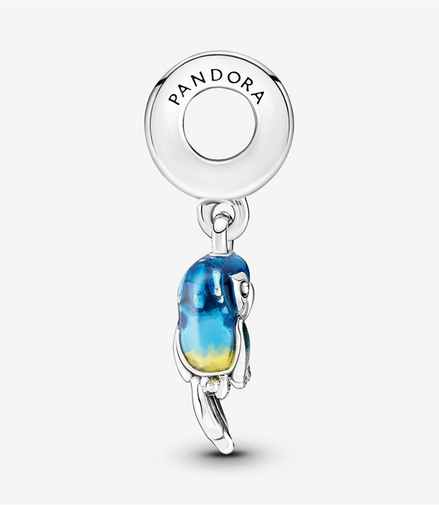 Pandora Moments Jungle Paradise Parrot Dangle Charm
