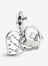 Pandora Moments "I'll Always Be There For You" Cats And Hearts Dangle Charm