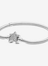 Pandora Moments Asymmetric Star Clasp Snake Chain Bracelet Size 19