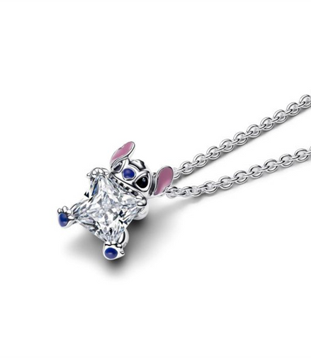 Pandora Disney Stitch Sterling Silver Collier Necklace 45 cm