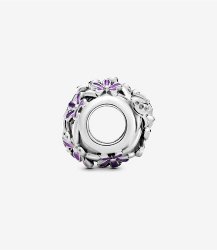 Pandora Moments Openwork Purple Daisy Charm