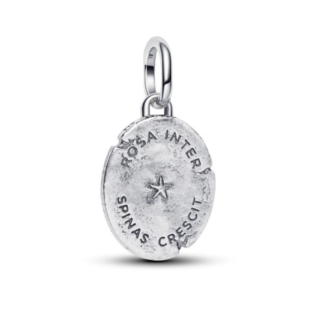 Pandora ME Rose Two-Tone Sterling Silver and Gold-Plated Medallion Charm