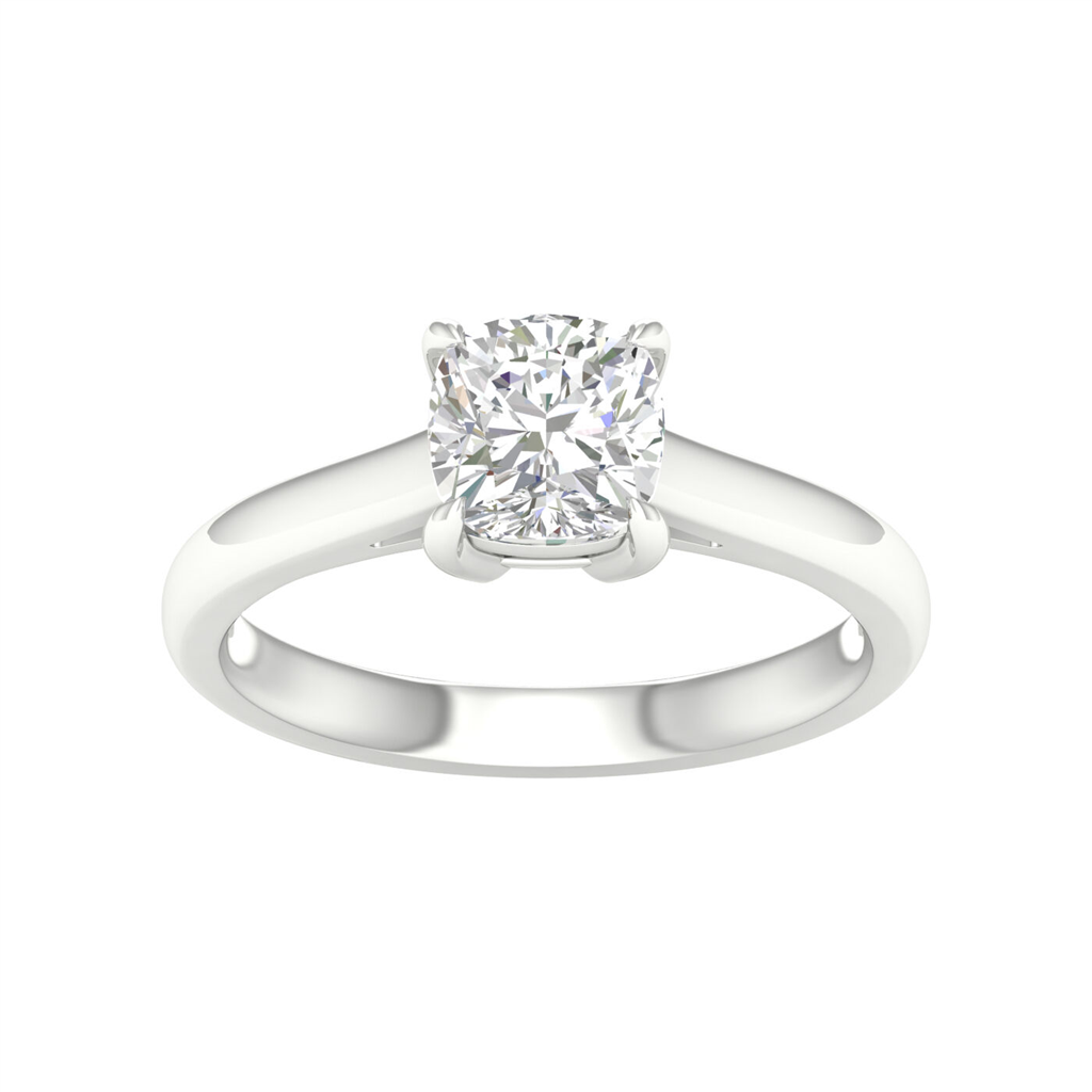 Revelation14K Gold 1.23 CT Cushion Shape Lab Grown Diamond Engagement Ring