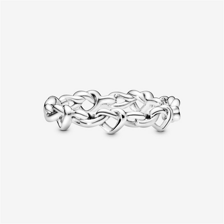 Pandora Moments Knotted Hearts Ring Size 7