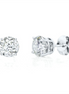 14K White Gold And .50 CT Diamond Stud Earrings
