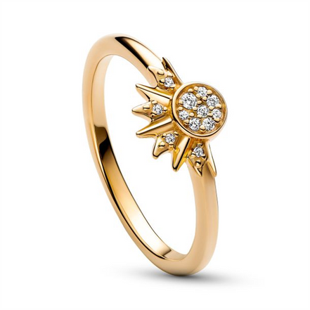Pandora Celestial Sparkling Sun Ring Size 60