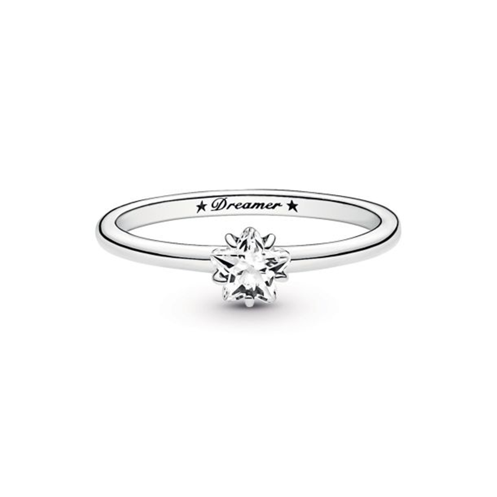 Pandora Moments Celestial Sparkling Star Solitaire Ring Size 7