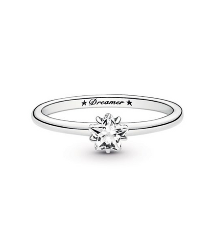 Pandora Moments Celestial Sparkling Star Solitaire Ring Size 7