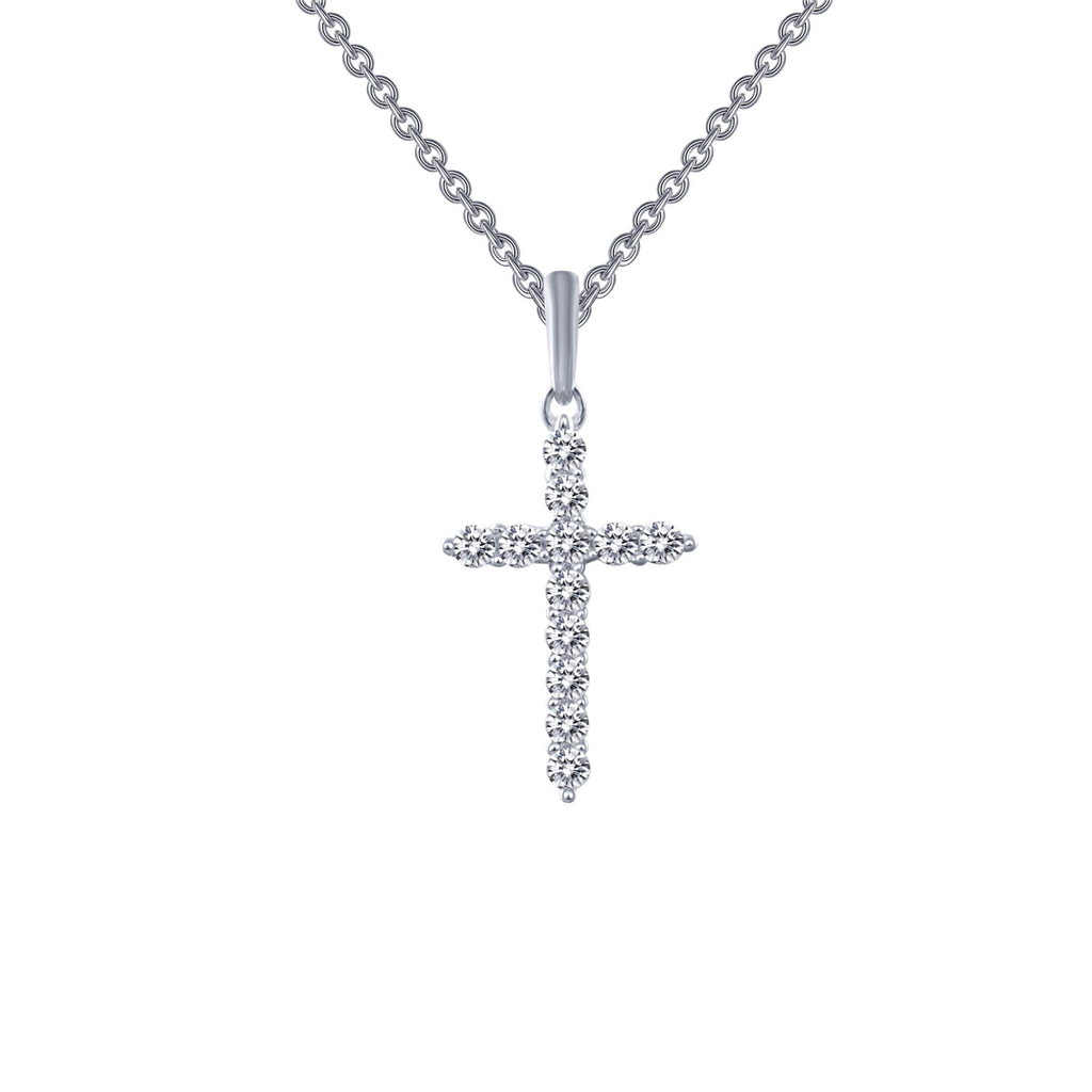 Lafonn 0.36 CTW Simulated Diamond Cross Pendant Necklace