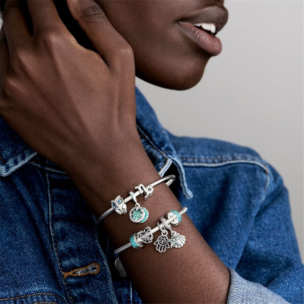 Pandora Moments Sparkling Owl Charm