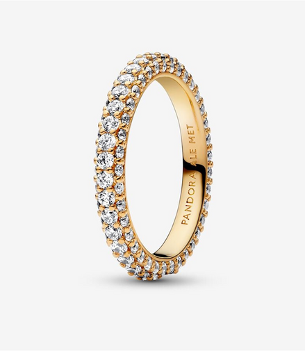 Pandora Timeless Pave'  Single-Row Ring Size 4.5