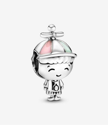 Pandora Moments Boy Silver Charm