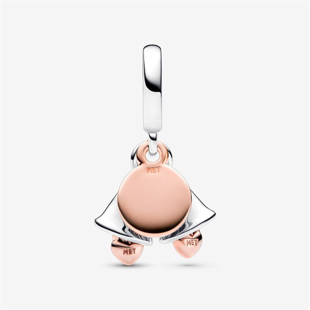 Pandora Moments Two-Tone  Wedding Bells Double Dangle