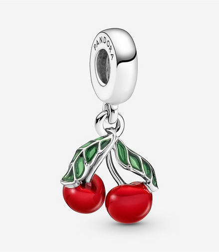 Pandora Moments Asymmetrical Cherry Fruit Dangle Charm