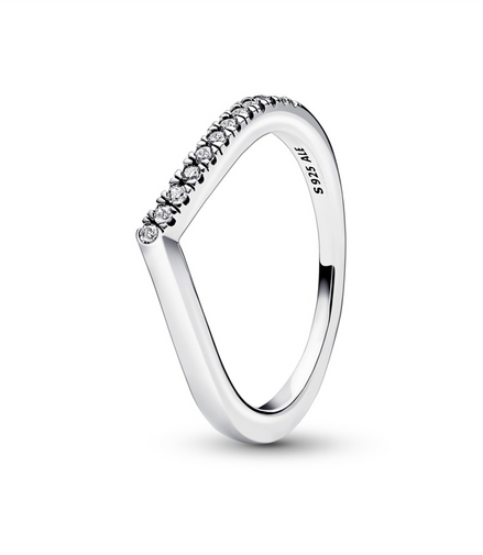 Pandora Timeless Wish Half Sparkling Ring Size 7.5