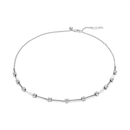 Pandora Timeless Sparkling Pavé Collier Bars Necklace 45 cm