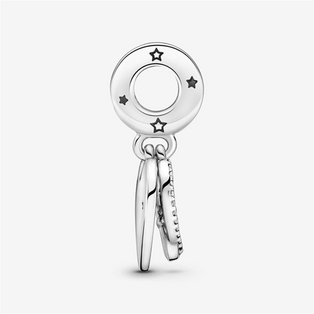 Pandora Moments "I'll Always Be There For You" Cats And Hearts Dangle Charm